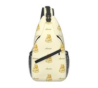 Sac De Poitrine Motif De Fromage Jaune Petit Sac À Dos Femme Léger Et Étanche Sacoche Porte Epaule, Pour Randonnée, Voyage, Sports