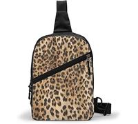 Sac de Poitrine Motif de Peau d'un Animal de Safari Sauvage Puissant Panthera Big Cat,Sacs à Bandoulière Multifonctions Sac à Dos à Bandoulière Imperméable Voyage Randonnée Mode Paquet de Poitrine pou