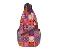 Sac De Poitrine Motifs Géométriques Petit Sac À Bandoulière Élégant Léger Et Étanche Sacoche Homme, pour Randonnée, Camping, Sports