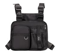 Sac de poitrine multifonction pour homme - 26 x 3 x 22 cm - Pochette de rangement et d'organisation pour la randonnée, les voyages, les hommes, les femmes, les coureurs, la marche, le cyclisme, la