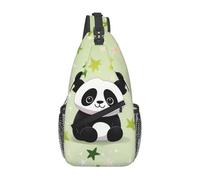 Sac De Poitrine Panda Star Sac À Dos À Bandoulière Élégant Avec Bretelles Réglables Sacs Triangle, Pour Camping, Excursion, Office