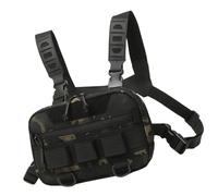 Sac de poitrine pour courir - Sac de poitrine tactique pour pêche à la mouche | Poche de poitrine en tissu Oxford à l'arrière avec grande ouverture, poche multifonctionnelle