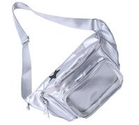 Sac de poitrine pour femme de style japonais Sac à bandoulière transparent Itabag sacs à main et sacs à main Joli sac banane, Argent, Bohème