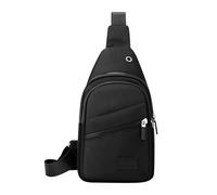 Sac De Poitrine Pour Femme, Sac À Dos Tendance, Sac À Dos Messager Décontracté, Sac De Voyage En Plein Air, Bretelles Réglables, Matériau Résistant À L'eau, Noir Pour La Randonnée, La Course À Pied Ou
