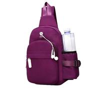 Sac de poitrine pour femme - Sac à fermeture éclair antivol - Sac à bandoulière de course et de poitrine ainsi que sac banane - Pour sports de plein air, fitness, voyage, randonnée, entraînement