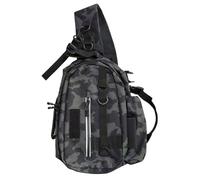 Sac de poitrine pour homme - Sac à dos bandoulière multifonction, gris foncé, One Size, Classique