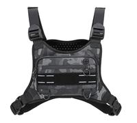 Sac de poitrine pour homme - Sac de gilet de course imperméable, équipement extérieur réglable - Support de téléphone léger pour faire du jogging avec le vélo - Entraînement de chasse - Activité de