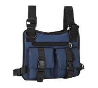 Sac de poitrine réglable et léger, sac à bandoulière tendance, sangles respirantes pour la randonnée, le fitness, les déplacements, le cyclisme, le VTT, la marche, le sport, 24 cm, bleu, Refer to