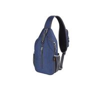 Sac à bandoulière GENERIQUE Sac de Poitrine Sacoche à Bandouliere Epaule Ultraléger Timy Bleu foncé pour Voyage Sport Randonnée Vélo Camping Excursion Homme Femme