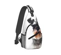 Sac de poitrine schnauzer bien comporté, sangles légères, robuste et durable, convient à la plupart des gens, Noir , taille unique