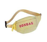 Sac de poitrine simple avec sangle réglable pour filles - Style japonais - Joli sac de poitrine - Style japonais - Bandoulière pour filles et femmes - Jolie taille décontractée, jaune, One Size