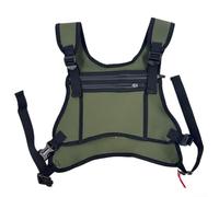 Sac de poitrine spacieux et réglable pour garder vos articles en sécurité pendant la randonnée ou pour courir à l'extérieur (vert)