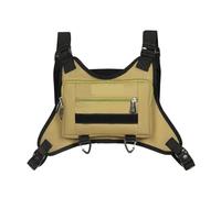Sac de Poitrine Sportif pour Homme Sac de poitrine avant Sport for hommes et femmes, Streetwear, support sac rangement supplémentaire for la course à pied le cyclisme(Khaki)