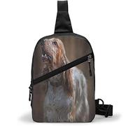 Sac de Poitrine Springer Spaniel,Sacs à Bandoulière Multifonctionnel Bandoulière Sac à Dos Imperméable Voyage Randonnée