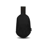 Sac de Poitrine tridimensionnel for Hommes, Coque Rigide, étanche, équitation, Couple, Chargeur USB, Messager, Sacs à bandoulière(Black1)