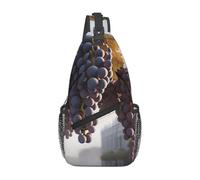 Sac De Poitrine Vignoble Petit Sac À Dos Loisir Élégant Sacs Triangle, pour Camping, Voyage, Sports, Cyclisme