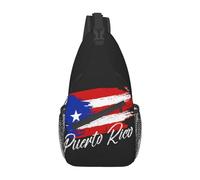 Sac De Poitrine Voyage Drapeau De Porto Rico Sacs À Dos Multifonctionnel Sac Poitrine Rétro Sac Dos Décontracté Pour Voyage, Ados, Enfants