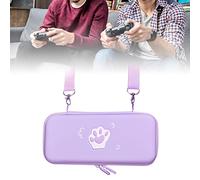 Sac de Porte-Jambes de Joli Chat, Coquille Dure Professionnelle - Boîte de Grande capacité Résistance à la Poussière à l'épreuve de la Poussière pour GameConsole - Accessoires (Violet