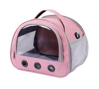 Sac De Porte-Porche-Cochon Sac De Porteur De Lapin, Sac À Main À Petit Animal, Fenêtre Transparente, Conception Multifonctionnelle, 22x19x18cm, pour Voyager avec des Hamsters, des Cobayes, des Lapins