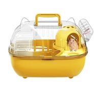 Sac de pour hamster - Cage d'excursion avec couvercle transparent - Cage de pour hamster - Pour lapin, rongeurs, excursion en voiture, pique-nique, ferme