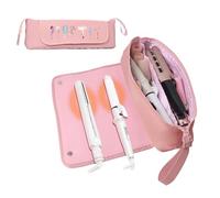 Sac de pour outils à cheveux - Étui portable étanche à la poussière | Intérieur divisé avec doublure résistante à la chaleur pour fer à lisser, fer à friser, peignes, épingles à cheveux, câbles
