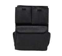 Sac de poussette accessible aux intempéries, sac simple et fonctionnel pour bébé, organiseur de poussette léger, robuste, confortable, réglable pour les besoins des bébés (couleur crème, noir)