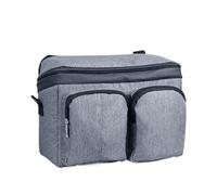 Sac de poussette for enfants, sac de rangement de maternité, sac à couches de grande capacité, panier suspendu de poussette, organisateur de poche de rangement de bouteilles for enfants(Grey)