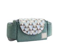 Sac de poussette for maman, sac à couches for enfants, accessoires de poussette, grande capacité, voyage en plein air, porte-gobelet d'eau(Dark Blue Diamond)