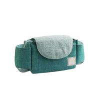 Sac de poussette for maman, sac à couches for enfants, accessoires de poussette, grande capacité, voyage en plein air, porte-gobelet d'eau(Blue)