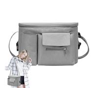 Sac de poussette pour téléphone | Caddy multifonction pour poussette | Organisateurs de poussette avec porte-gobelet pour téléphone portable, tasse d'eau, portefeuille