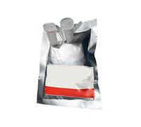 Sac de prélèvement de gaz en feuille d'aluminium PTFE avec valve - Capacité de 100 ml à 10 000 ml, for la collecte de gaz (lot de 5 sacs)(1000ml Double)