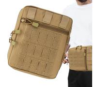 Sac de premier intervenant - Sac de traumatologie de 21 cm, artisanat raffiné | Pochette de survie polyvalente avec sangles élastiques à l'intérieur, sacs de premiers secours pour médecins tactiques d