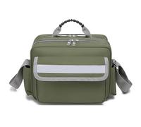 Sac de premiers intervenants d'urgence en tissu Oxford imperméable avec sangle réfléchissante de nuit et poignée supérieure pour usage domestique, voyage, camping, Vert