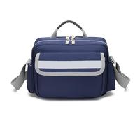 Sac de premiers intervenants d'urgence en tissu Oxford imperméable avec sangle réfléchissante de nuit et poignée supérieure pour usage domestique, voyage, camping, bleu