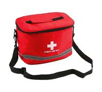 Sac de premiers secours - Sac de premiers secours - Sac de traumatisme rouge professionnel - Sac de rangement pour médicaments - Sac médical portable avec bandoulière pour garrot - Tampons