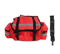 Sac de Premiers Secours, Sac d'urgence de Grande capacité, Sac d'équipement d'incendie avec bandoulière pour Fournitures d'urgence Rouge