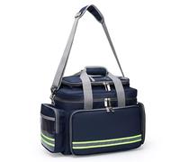 Sac de premiers secours vide professionnel avec séparateurs intérieurs amovibles pour réservoir d'oxygène pour EMT, EMS, infirmières, ambulanciers, soins de santé à domicile, bleu marine, 30cm*40cm