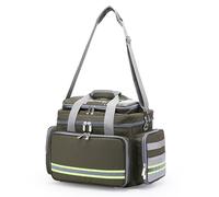 Sac de premiers secours vide professionnel avec séparateurs intérieurs amovibles pour réservoir d'oxygène pour EMT, EMS, infirmières, ambulanciers, soins de santé à domicile, vert militaire, 30cm*40cm