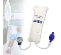 Sac de pression portable avec jauge et pompe, transparent, 1000 ml, 1 pièce