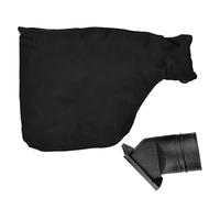 Sac de protection anti-poussière - Noir - Fixation attrape-poussière réutilisable pour outils électriques - Sac de filtration compact compatible avec scie chop, boucles de ceinture, circulaire