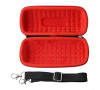 Sac de protection en EVA pour haut-parleur JBL Flip 7, conçu pour protéger votre appareil de la poussière et des dommages lors des aventures en plein air et des voyages (rouge)