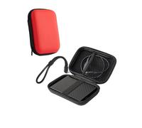 Sac de protection pour disque dur externe WD 5 To My Passport - 2,5" - Résistant aux chocs - Compatible avec disque dur 1 TB/2 TB/4 TB/6 To - Rouge