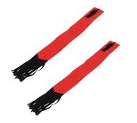 Sac de Queue de Cheval 2 pièces, Sac de Queue Extensible et Respirant, Fournitures de toilettage de Cheval avec Frange (Rouge)