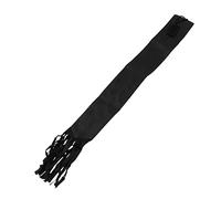 Sac de Queue de Cheval, Sac de Queue Extensible, protège-Queue de Cheval Respirant à Enfiler avec Crochet et Boucle à Frange pour Garder la Queue Propre et protégée (Black)