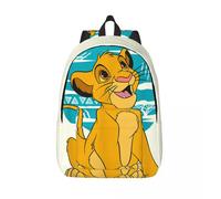 Sac de randonnée Simba Happy Blue, design classique à plusieurs compartiments, Le Roi Lion, sac de cinéma, cadeau de rentrée scolaire pour adolescent Noir