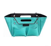 Sac de rangement 600D renforcé avec crochets de suspension Oxford pour extension télescopique et pliable Bleu clair (26 x 21 x 20 cm)