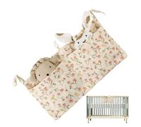 Sac de rangement à côté du lit pour bébé - Organiseur de lit pour berceau - Sac de rangement pour lits superposés de chambre à coucher, 2 poches, accessoires pour berceaux et jujuu