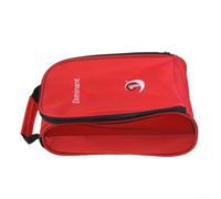 Sac de rangement à double fermeture éclair pour chaussures de golf avec design en maille pour une meilleure circulation de l'air (rouge)