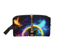 Sac de rangement à fermeture éclair pour guitare électrique magique, accessoires de voyage, trousse de toilette, trousse de toilette portable