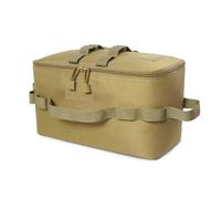 Sac de rangement à gaz de grande capacité, boîte à ustensiles portable, isolation thermique, étanche, étui de rangement pour outils pour camping en plein air, kaki, Décontracté